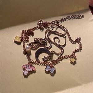 Copper Necklace Bundle w/ Sanrio Character, Stars, and Moon